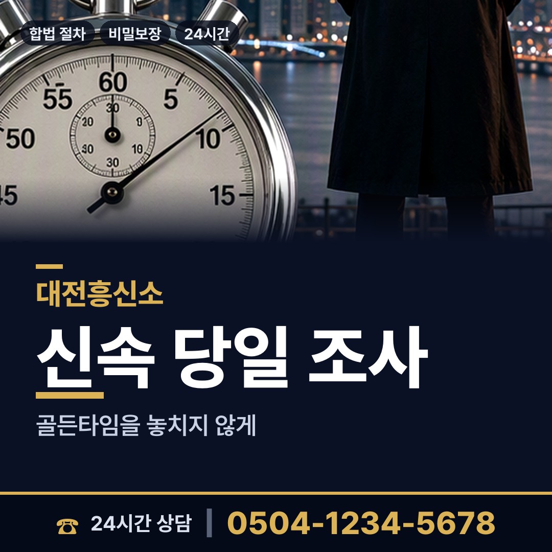 대전 송촌동 외도흥신소 상담 안내